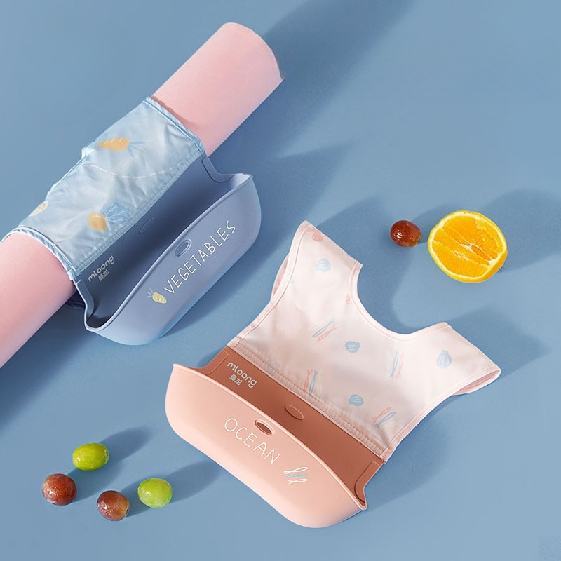 Waterproof Baby Bibs Silicone - Śliniaki dziecięce wodoodporne, miękkie silikonowe śliniaki,
