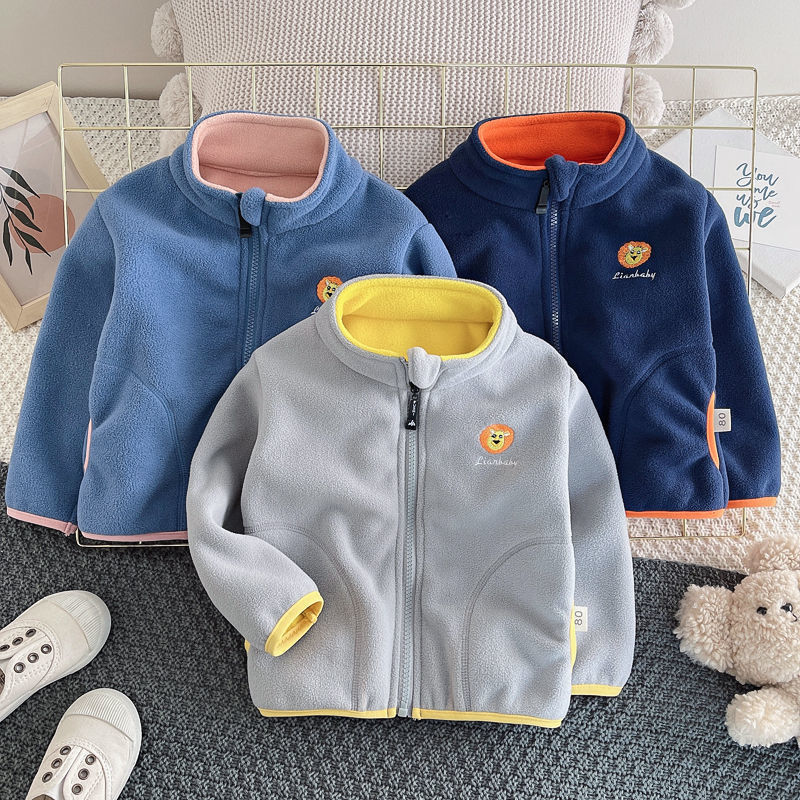Toddler Boy Winter Fleece Jacket - Kurtka polarowa dla dzieci, chłopców i