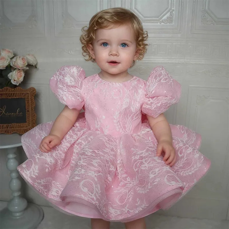 Toddler Girl Tulle Party Dress - Elegancka Różowa Sukienka dla Maluszka z