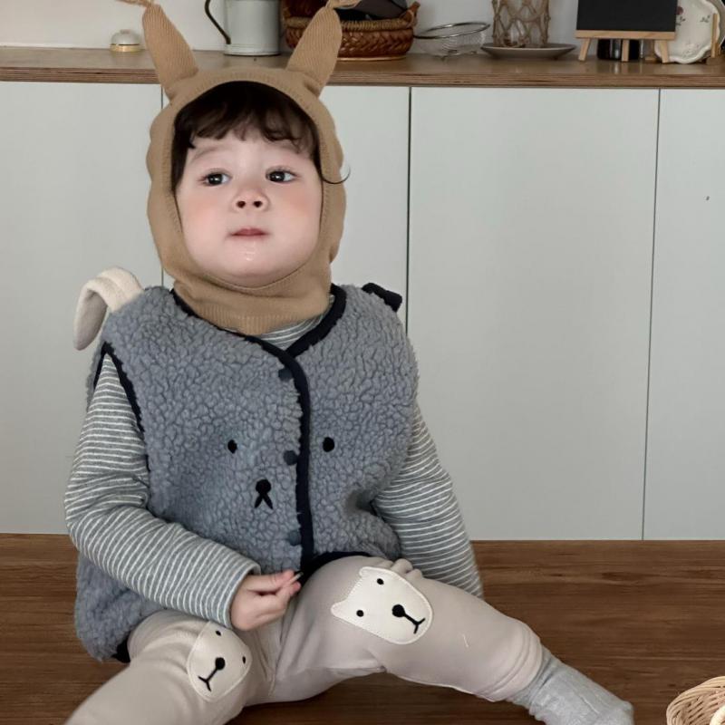 Toddler Boy Winter Fleece Jacket - Zimowa nowość 2025: Bezrękawnik pluszowy dla