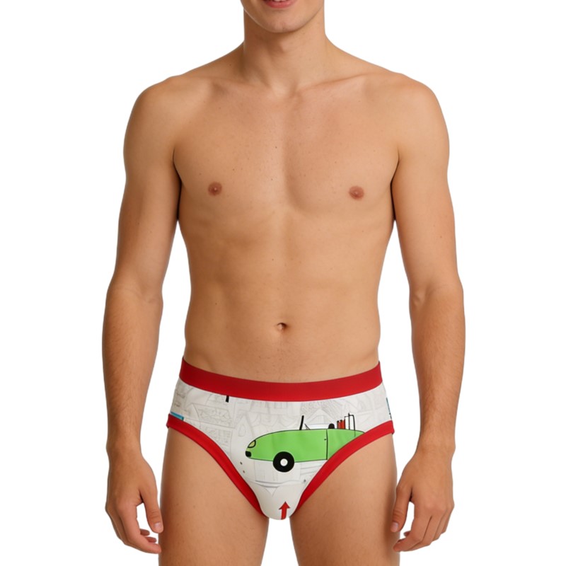 Diapering - Męskie majtki z uroczym wzorem kreskówkowym,