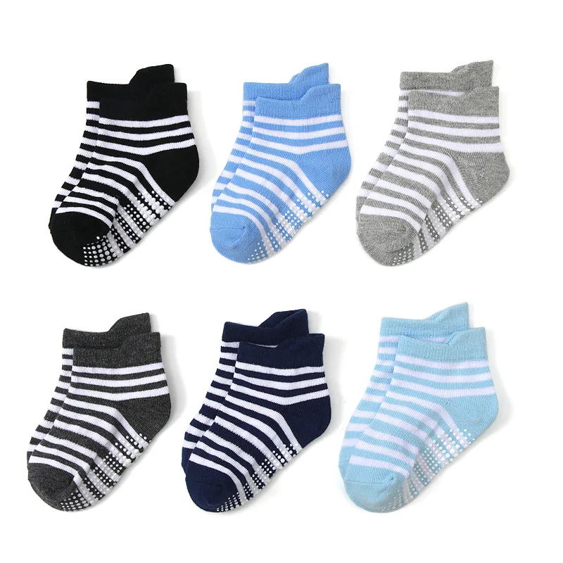 Unisex Baby Socks Non Slip - 6 par skarpetek dziecięcych na podłogę,