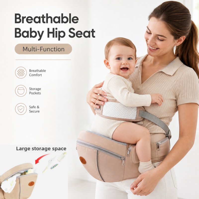 Ergonomic Baby Carrier Newborn To Toddler - Ergonomiczny, oddychający nosidełko-otulacz dla niemowląt i