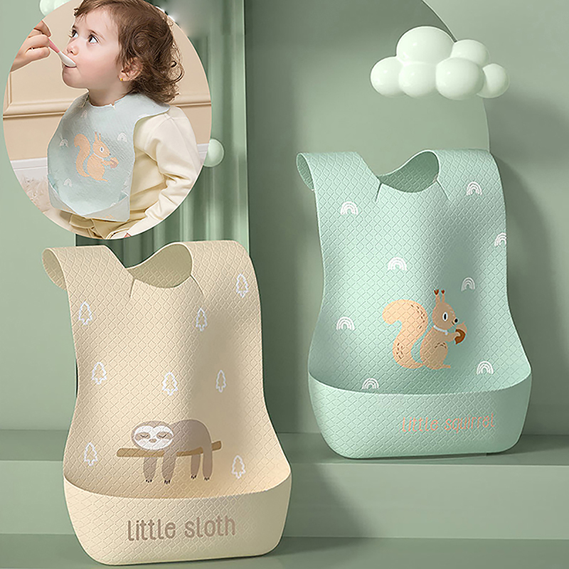 Waterproof Baby Bibs Silicone - Wodoodporny regulowany śliniaczek do karmienia dziecka