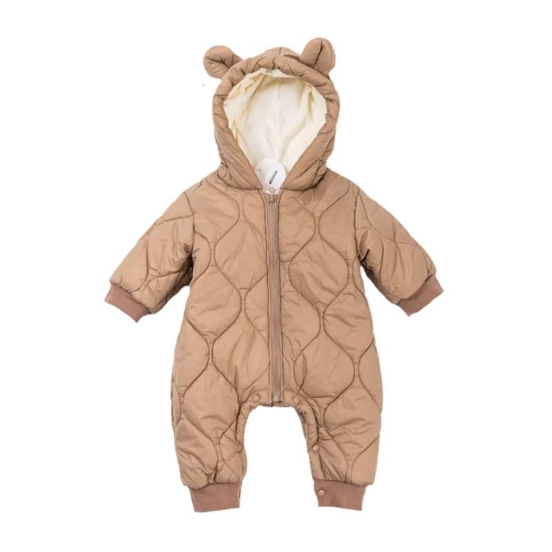 Cotton Baby Onesies Zipper - Noworodek śpioszki dla niemowląt zimowy zagęszczony
