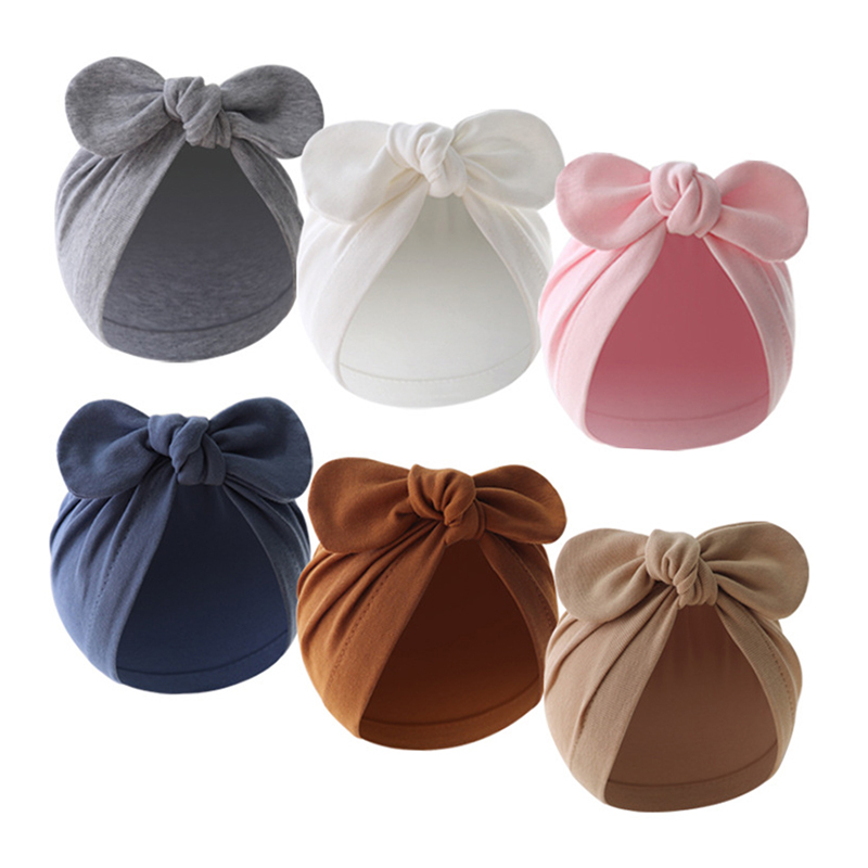 Infant Beanie Hat With Ears - Śliczne królicze uszy dziecięcy turban kapelusz