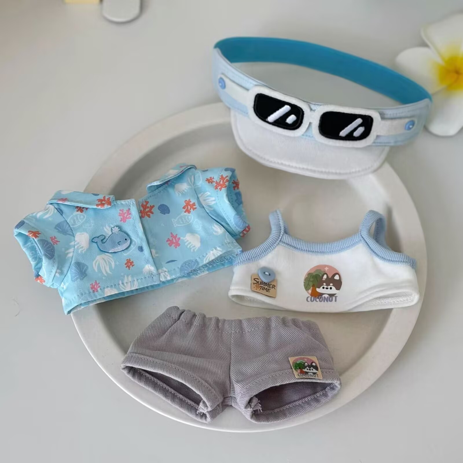 Baby Clothes - Sukienka dla lalki 20 cm, bawełniana