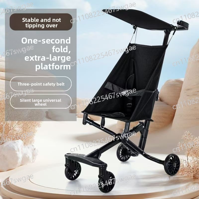 Lightweight Foldable Baby Stroller Compact - Ultralekki, składany wózek-chochla dla niemowląt, kompaktowy,