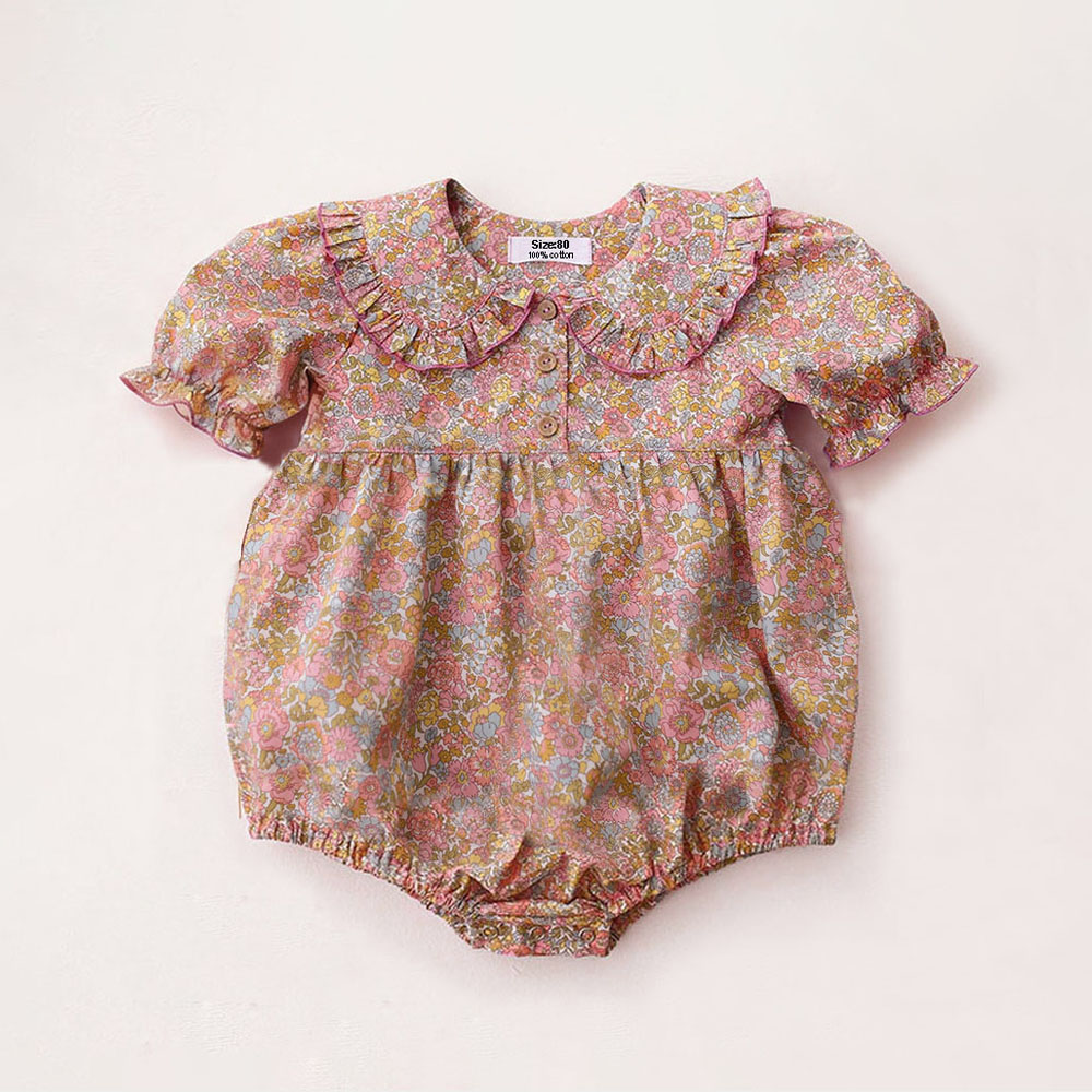 Letnie ubranko dla noworodka,  – Newborn Baby Girl Romper Floral recenzja i cena