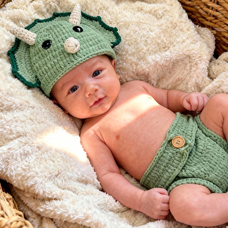 2 szt. Szydełkowe rekwizyty do – Infant Photography Props Outfit recenzja i cena