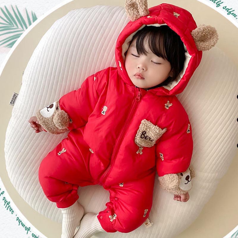 Zimowy kombinezon dla noworodk – Cotton Baby Onesies Zipper recenzja i cena