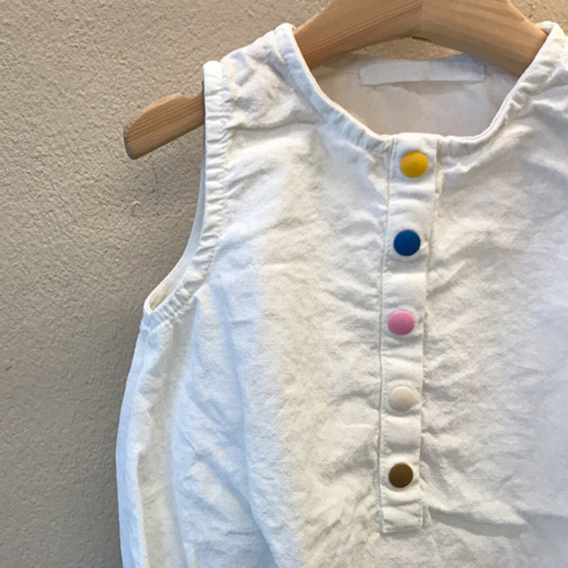 Bawełna lniana chłopcy kombine – Baby Summer Linen Sleeveless Jumpsuit recenzja i cena