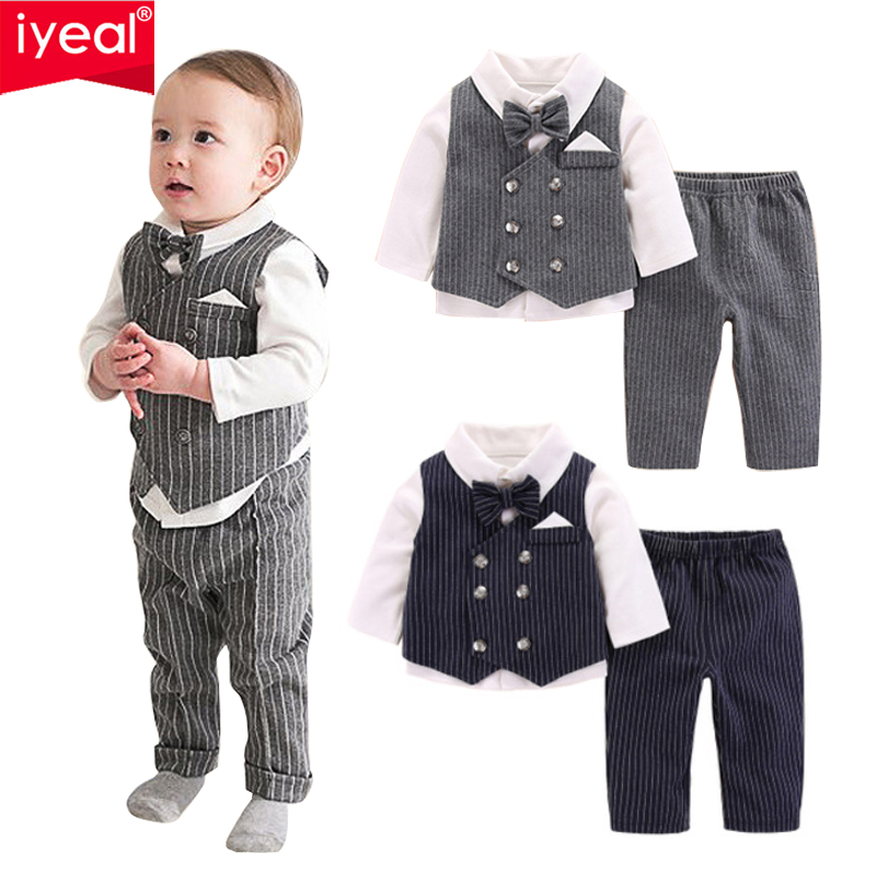 IYEAL Baby Boy Zestaw garnitur – Baby Boy Suit Set Baptism recenzja i cena
