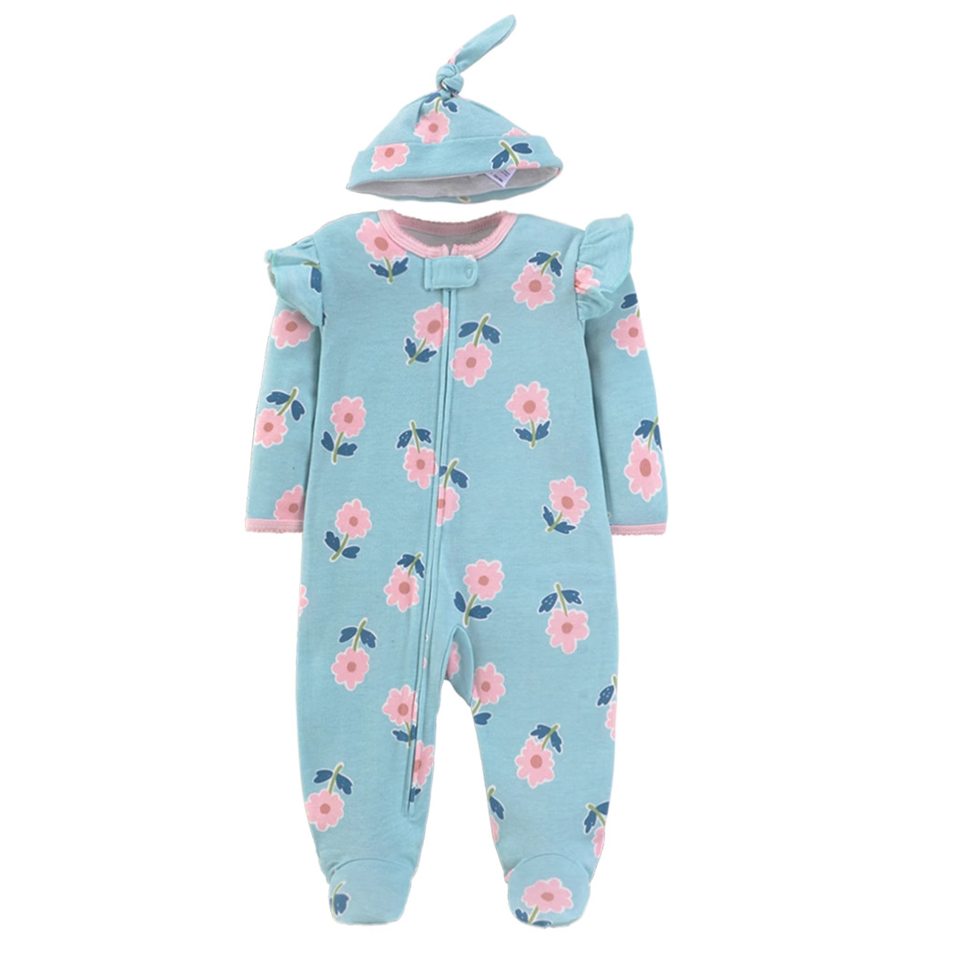 Rampersy niemowlęce z czystej  – Cotton Baby Onesies Zipper recenzja i cena