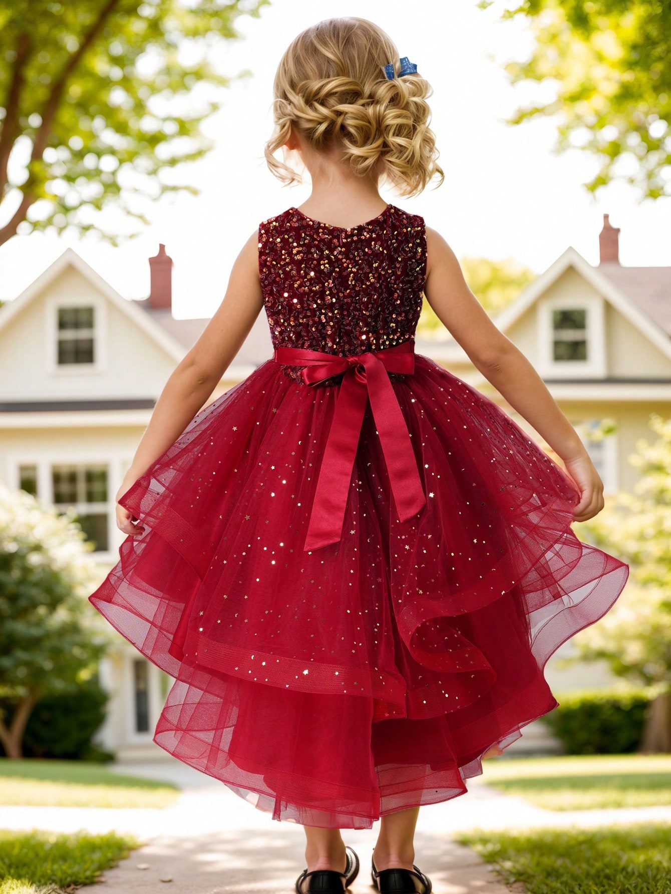 Sukienka dla dziewczynki, księ – Toddler Girl Tulle Party Dress recenzja i cena