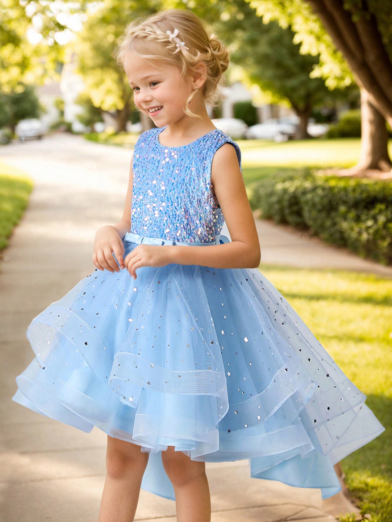 Sukienka dla dziewczynki, księ – Toddler Girl Tulle Party Dress recenzja i cena