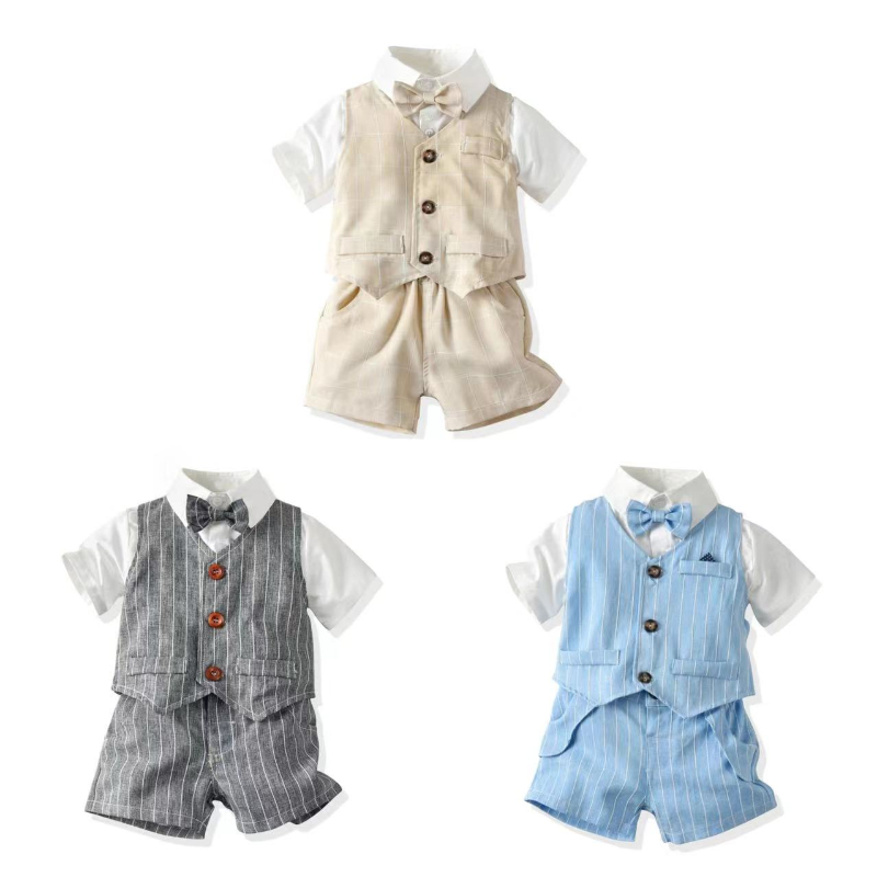 Niemowlę brytyjski dżentelmen  – Baby Boy Suit Set Baptism recenzja i cena