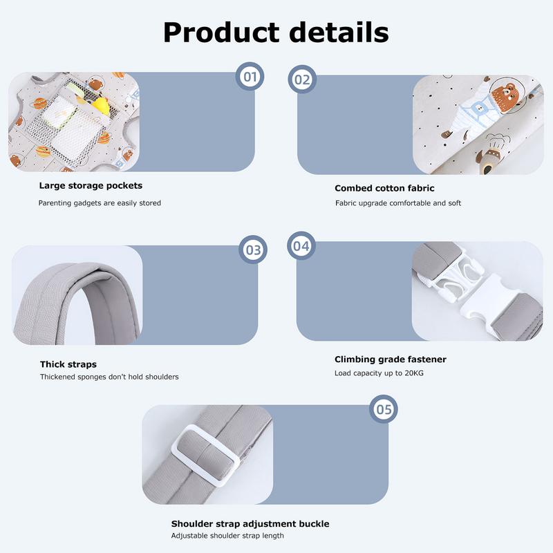 Przenośna torba na nosidełko d – Ergonomic Baby Carrier Newborn To Toddler recenzja i cena