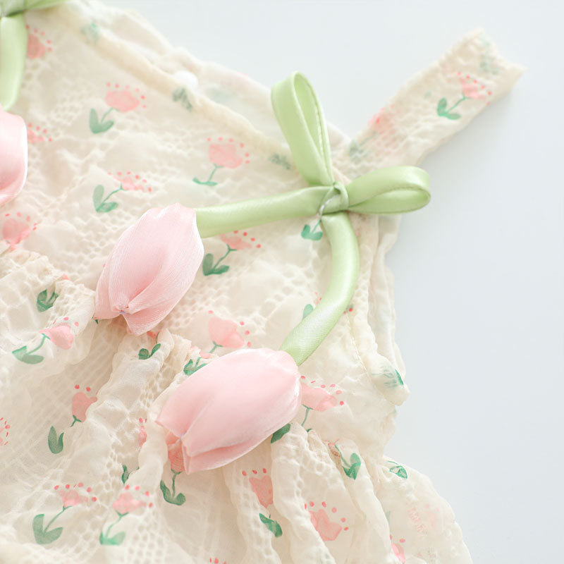 Letni kombinezon dla niemowląt – Newborn Baby Girl Romper Floral recenzja i cena