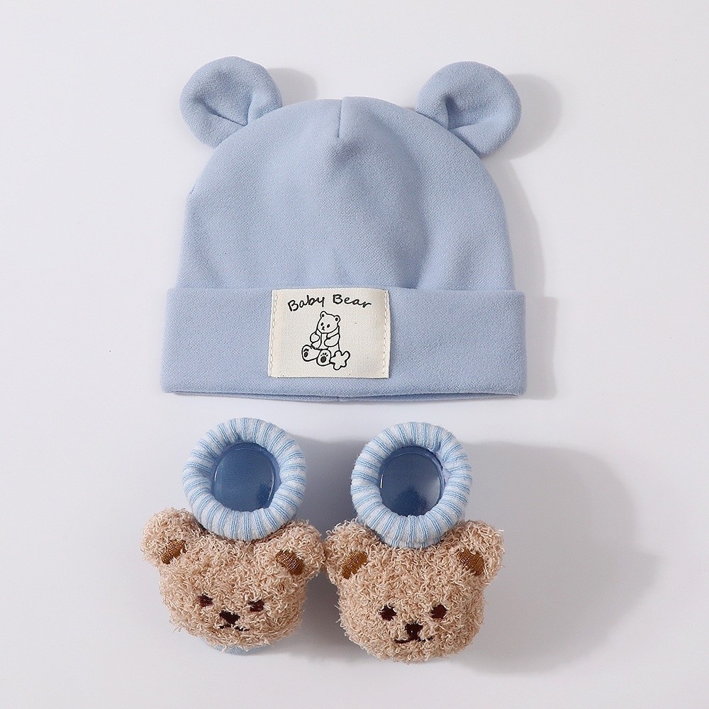2 szt./zestaw Uroczy bawełnian – Infant Beanie Hat With Ears recenzja i cena