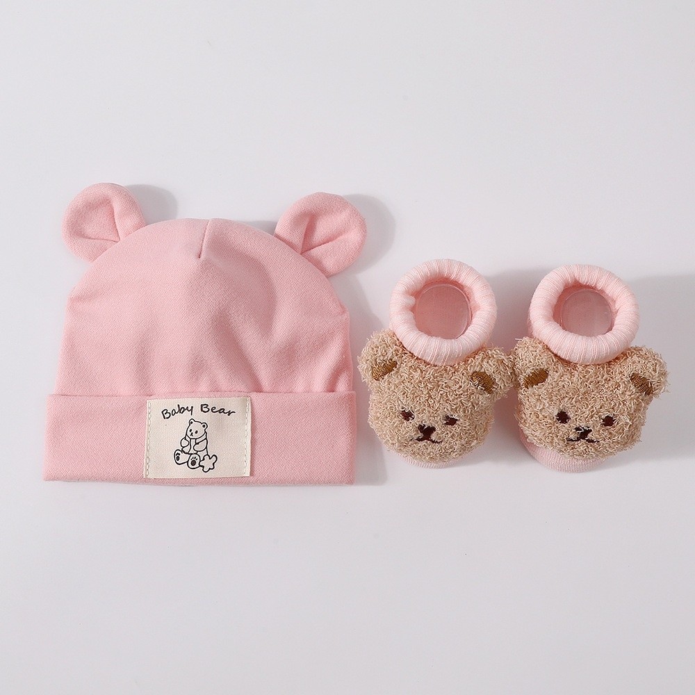 2 szt./zestaw Uroczy bawełnian – Infant Beanie Hat With Ears recenzja i cena