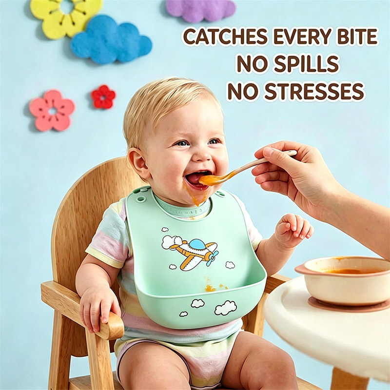 Silikonowy śliniak dla niemowl – Waterproof Baby Bibs Silicone recenzja i cena