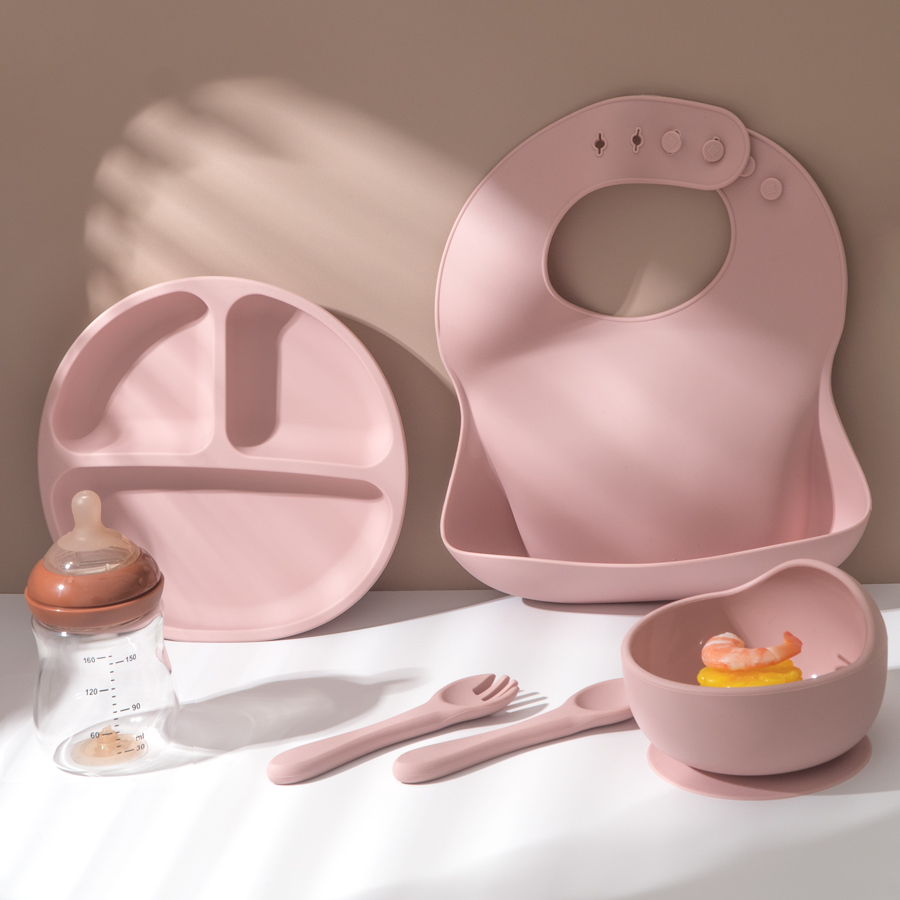 5 sztuk silikonowy zestaw do k – Waterproof Baby Bibs Silicone recenzja i cena