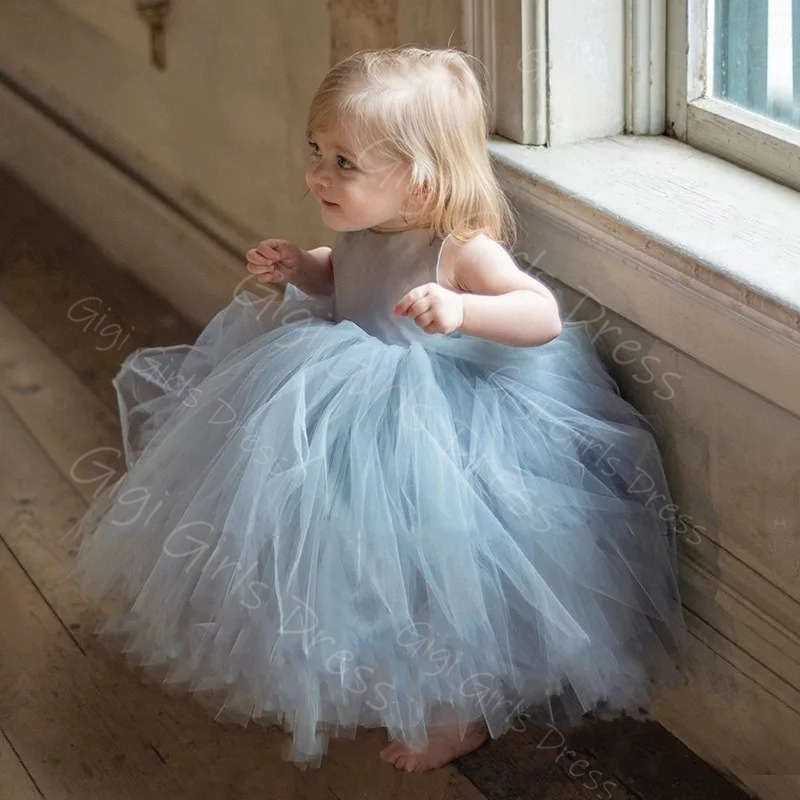 Niebieska sukienka dla dziewcz – Toddler Girl Tulle Party Dress recenzja i cena