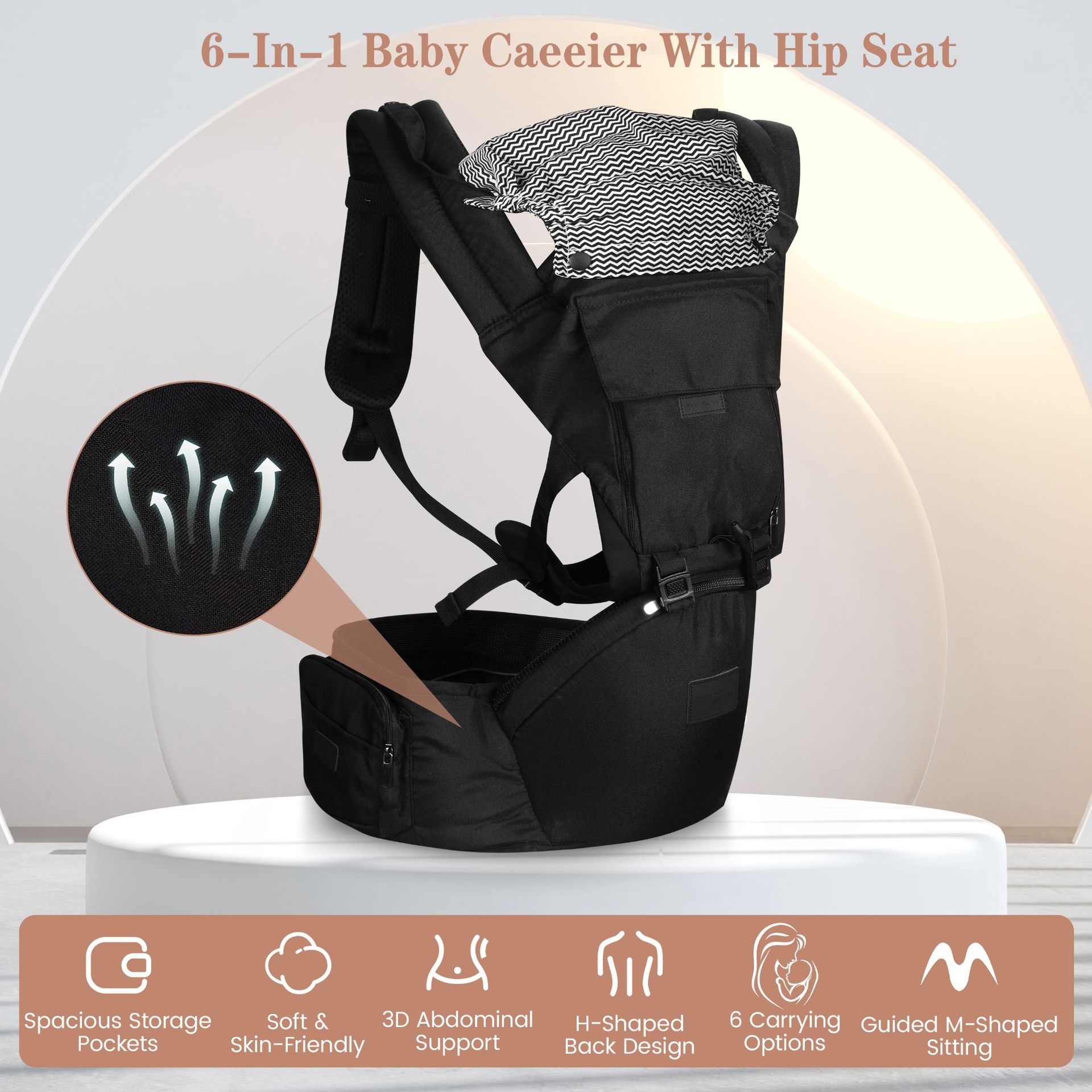 Nosidełko dla niemowląt z sied – Ergonomic Baby Carrier Newborn To Toddler recenzja i cena