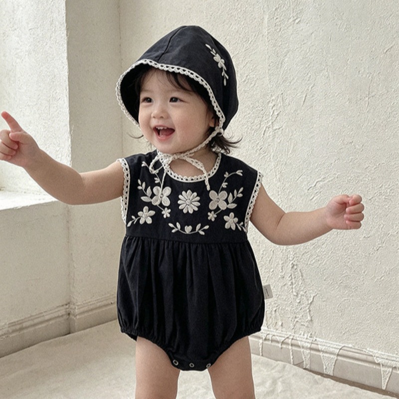 ZOETOPKID Letni kombinezon dla – Baby Summer Linen Sleeveless Jumpsuit recenzja i cena
