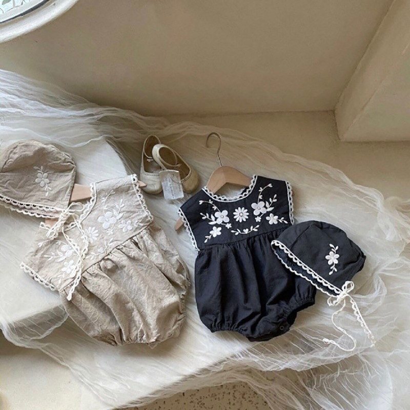 ZOETOPKID Letni kombinezon dla – Baby Summer Linen Sleeveless Jumpsuit recenzja i cena
