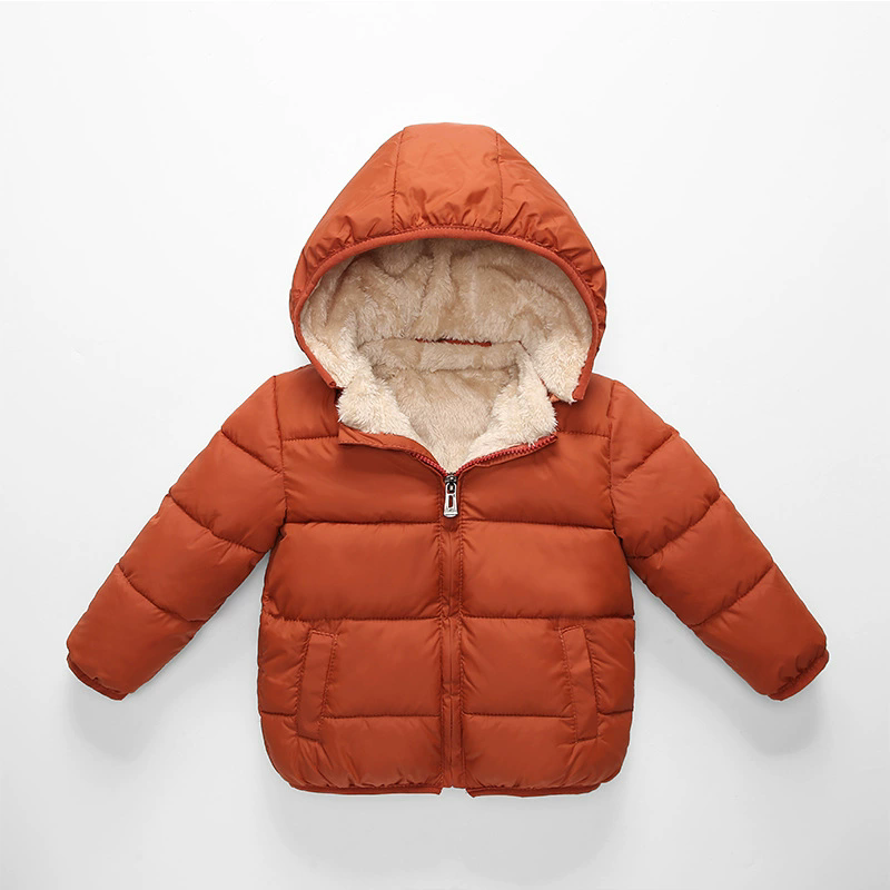 Zimowa kurtka puchowa z kaptur – Toddler Boy Winter Fleece Jacket recenzja i cena
