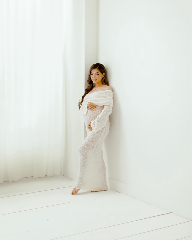 Sukienka do sesji ciążowej z d – Maternity Wear recenzja i cena
