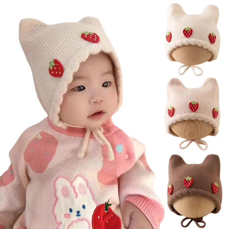 Nowa Jesienno-Zimowa Czapka dl – Infant Beanie Hat With Ears recenzja i cena