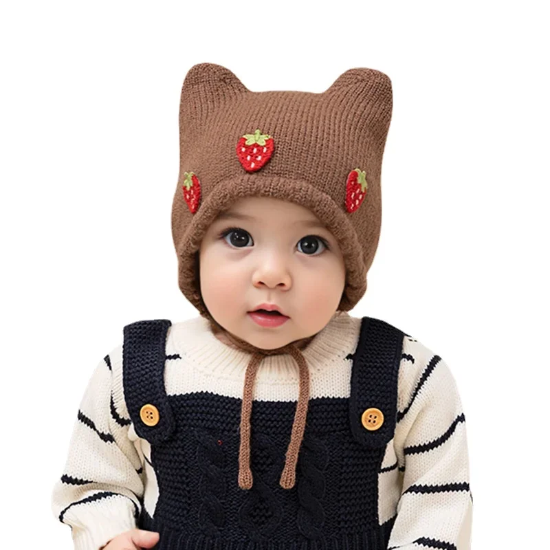 Nowa Jesienno-Zimowa Czapka dl – Infant Beanie Hat With Ears recenzja i cena