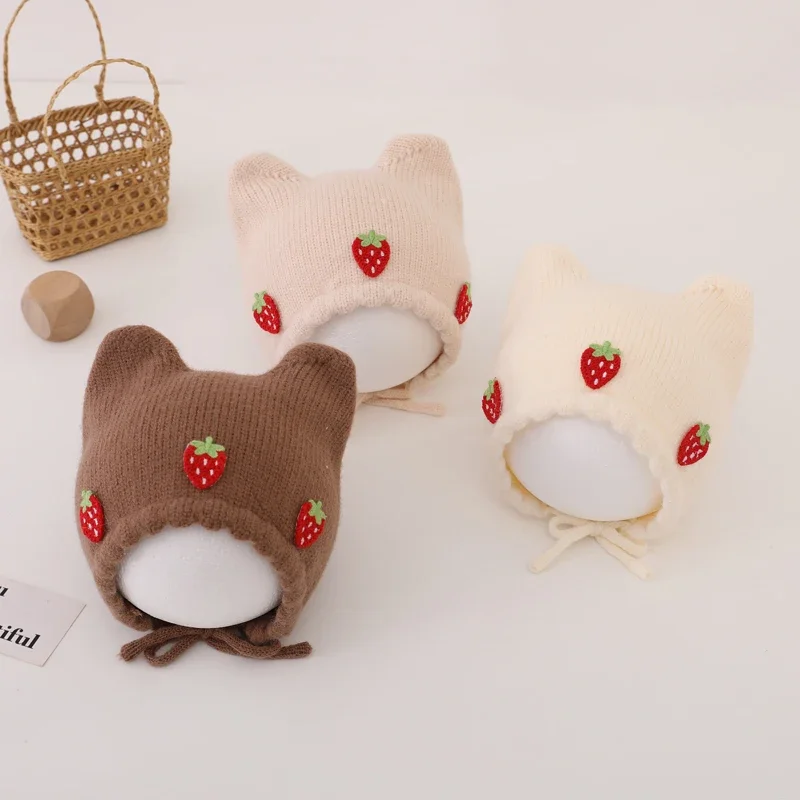 Nowa Jesienno-Zimowa Czapka dl – Infant Beanie Hat With Ears recenzja i cena