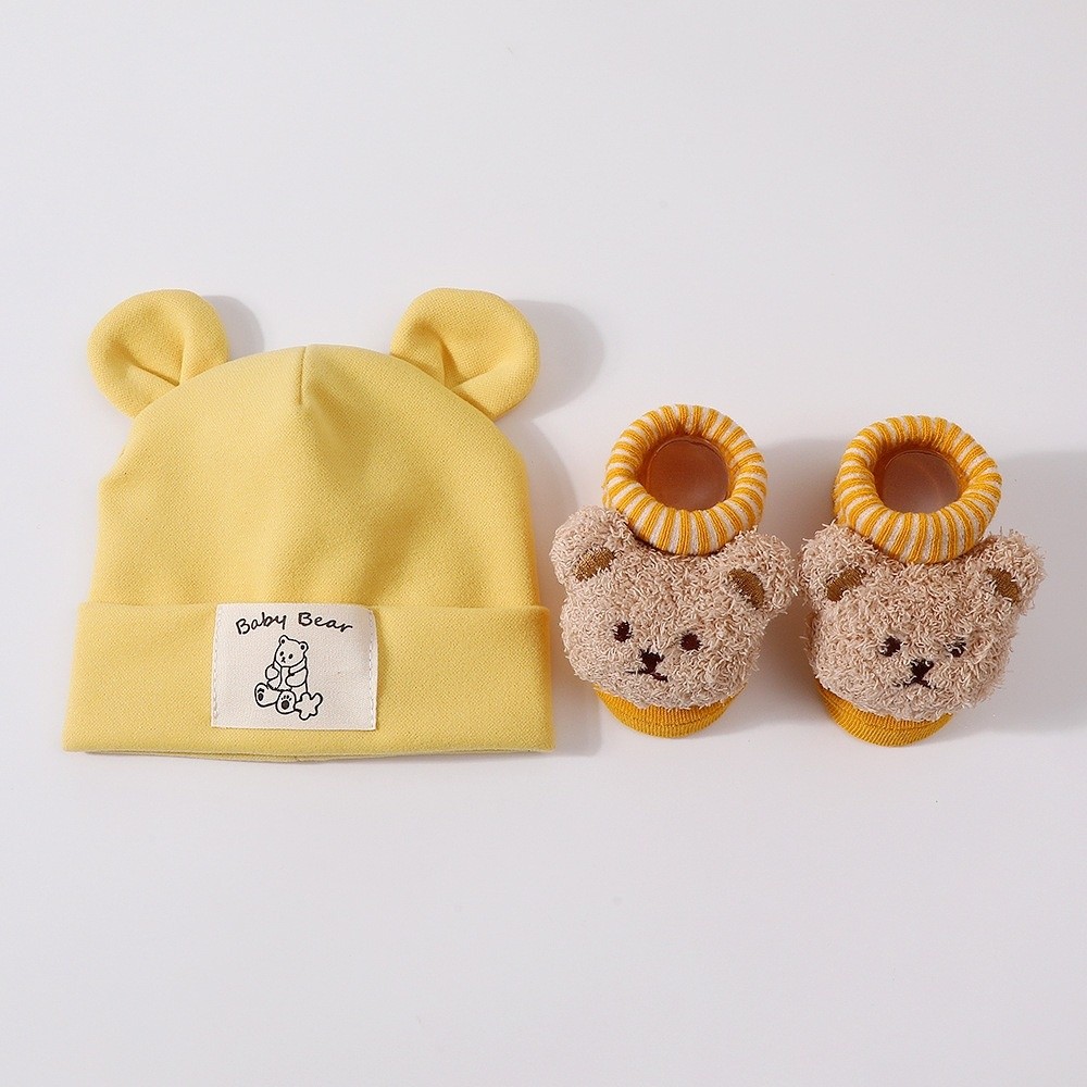 2 szt./zestaw Uroczy bawełnian – Infant Beanie Hat With Ears recenzja i cena