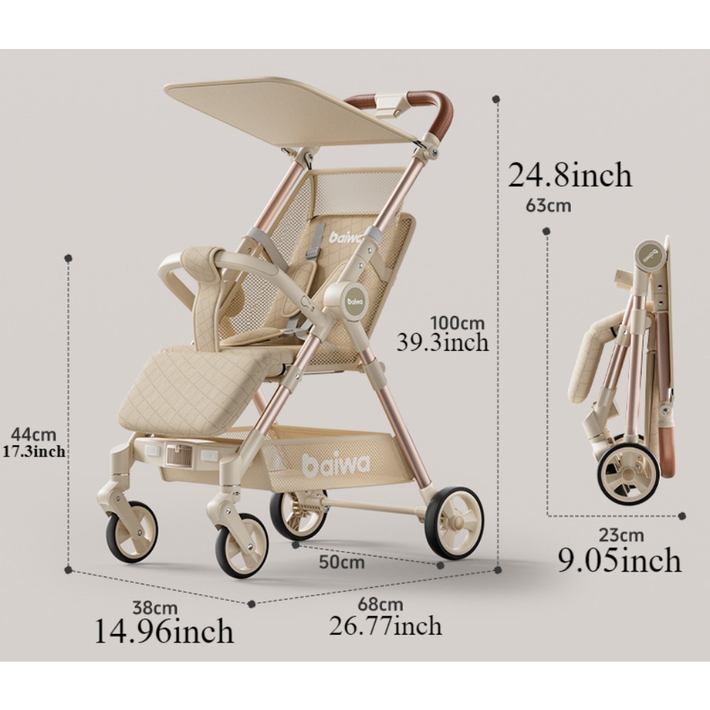 Wózek dziecięcy składany, lekk – Lightweight Foldable Baby Stroller Compact recenzja i cena