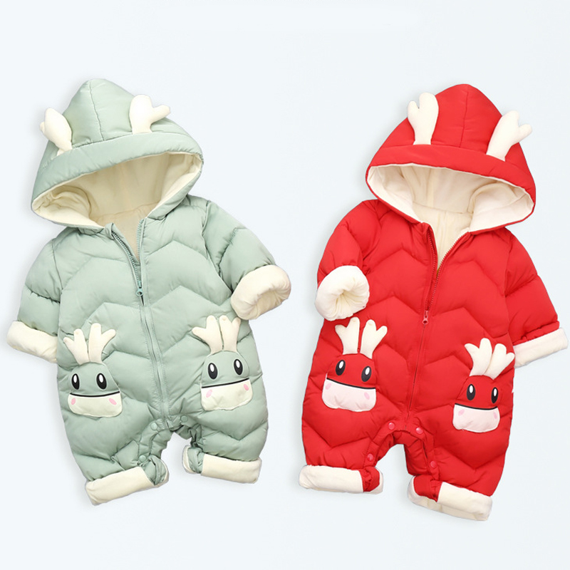 1-3Y niemowlęce grube aksamitn – Cotton Baby Onesies Zipper recenzja i cena