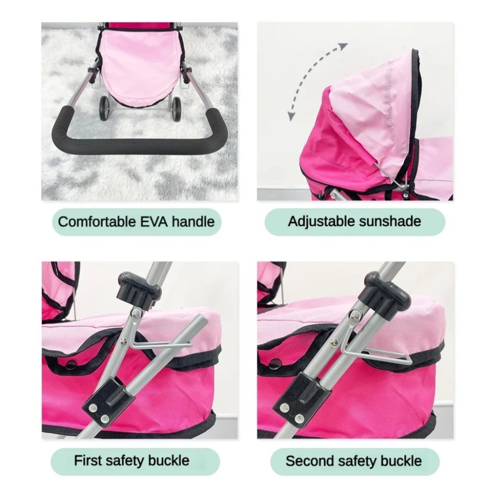 Wózek dla lalek dla dzieci, sk – Lightweight Foldable Baby Stroller Compact recenzja i cena